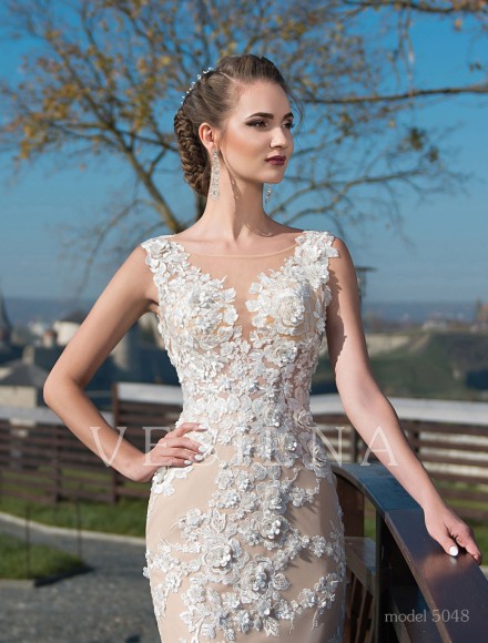 Коллекция «Flower on the stone»: Свадебное платье, модель 5048 фото №3